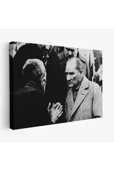 Trezon Atatürk Portre Tablosu Mustafa Kemal Atatürk Dikdörtgen Dekoratif Kanvas Tablo-FV-147 ürün görseli 1