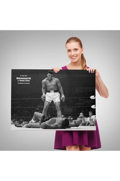 Trezon Muhammet Ali Kanvas Tablo-5035 - Resim 4