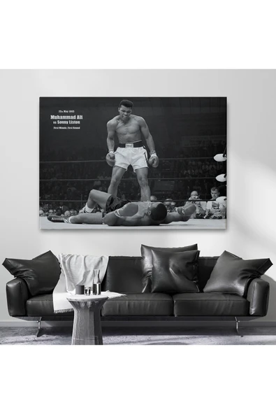 Trezon Muhammet Ali Kanvas Tablo-5035 - Resim 2