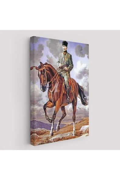 Trezon At Üstündeki Mustafa Kemal Atatürk Duvar Tablosu-6462 ürün görseli 1