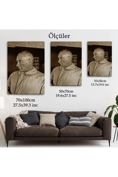 Trezon Atatürk Tablosu-6201 - Resim 5