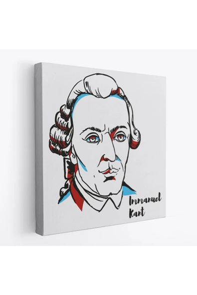 Trezon Immanuel Kant Dekoratif Kanvas Tablo-5820 ürün görseli 1