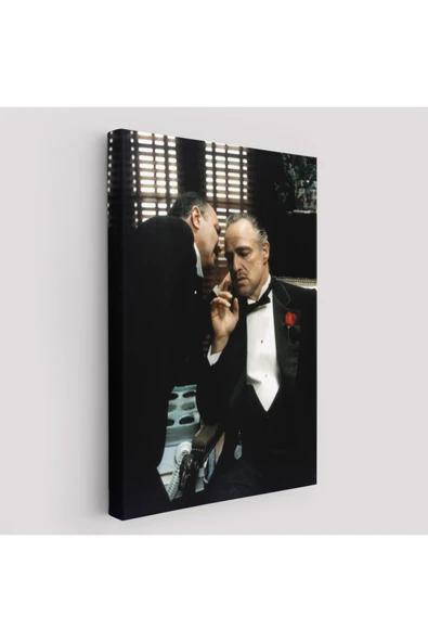 Trezon The Godfather Kanvas Tablo, Vito Corleone Film Sahnesi Kanvas Tablo-5279 ürün görseli 1