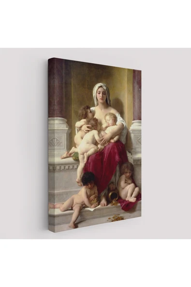 Trezon Yetiştirme Yurdundaki Kadın ve Çocuklar Duvar Tablosu William-Adolphe Bouguereau-6147 ürün görseli 1