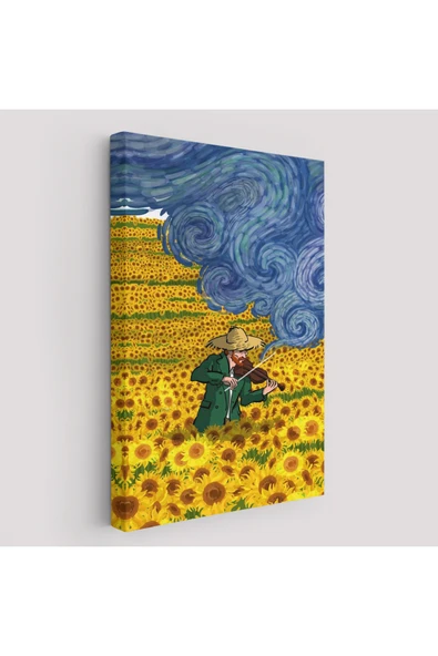 Trezon Vincent van Gogh Temalı İllüstrasyon Tablosu-6361 ürün görseli 1