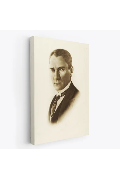 Trezon Atatürk Portre Tablosu Mustafa Kemal Atatürk Dikdörtgen Dekoratif Kanvas Tablo-CI-59 ürün görseli 1