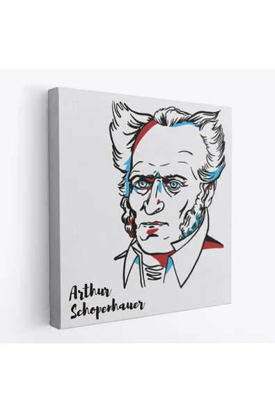Trezon Arthur Schopenhauer Dekoratif Kanvas Tablo-5821 ürün görseli 1