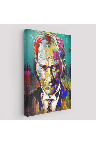 Trezon Renkli Mustafa Kemal Atatürk Tablosu-6327 ürün görseli 1