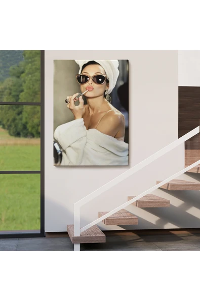 Trezon Audrey Hepburn Kanvas Tablo-5106 - Resim 4