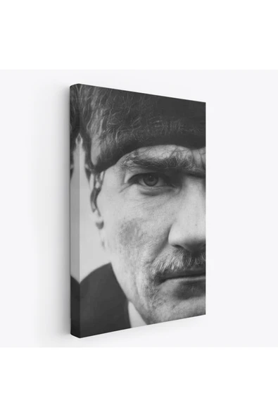 Trezon Atatürk Portre Tablosu Mustafa Kemal Atatürk Dikdörtgen Dekoratif Kanvas Tablo-FS-142 ürün görseli 1