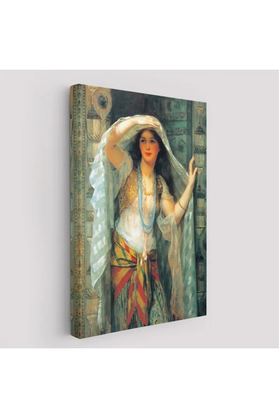 Trezon Kapıdan Bakan Cariye Tablosu - Arthur Wontner -6451 ürün görseli 1