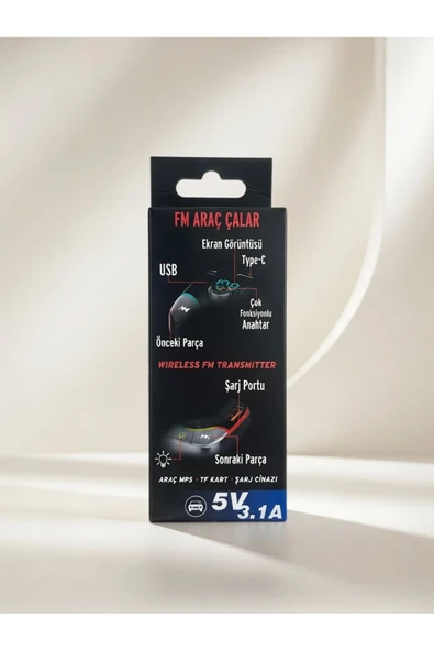 Auris ARS-FM10 Multifunction Wireless Araç Mp3 Çalar - Resim 3