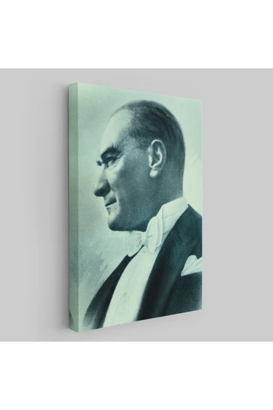 Trezon Atatürk Portre Tablosu Mustafa Kemal Atatürk Dikdörtgen Dekoratif Kanvas Tablo-CN-63 ürün görseli 1