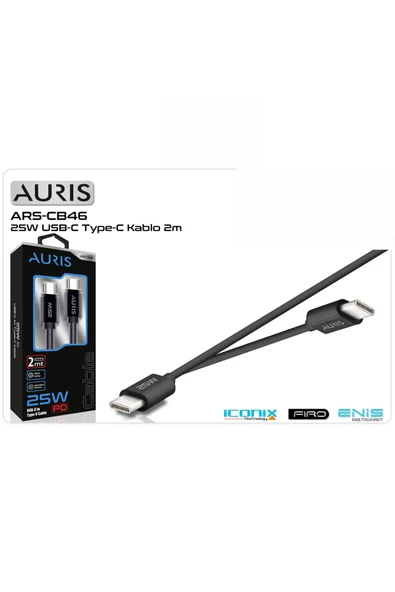 RED DEER AURIS ARS-CB46 20W USB C TYPEC 25W 2METRE KABLO ürün görseli 1