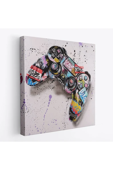Trezon Joy Stick Graffiti Kanvas Duvar Tablosu, Banksy Sokak Graffiti Posteri-5345 ürün görseli 1