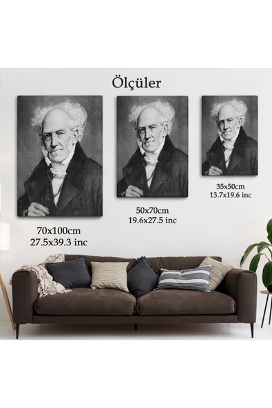 Trezon Arthur Schopenhauer Tablosu -6266 - Resim 5