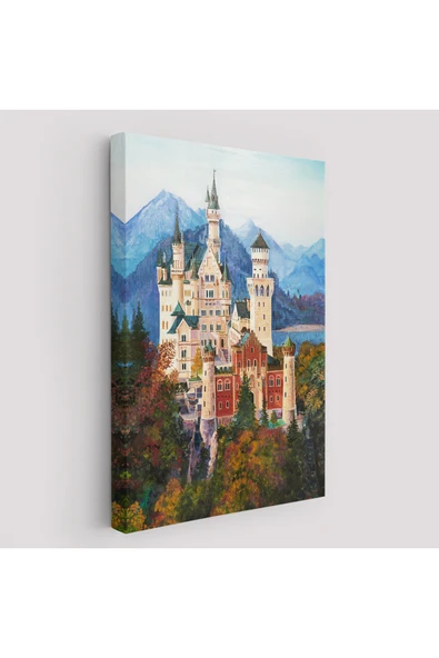 Trezon Bavyera Almanya Neuschwanstein Kalesİ Kanvas Tablo-5980 ürün görseli 1