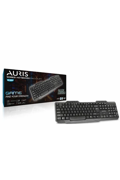 Auris Multimedya Kablolu Klavye  MKB01 ürün görseli 1