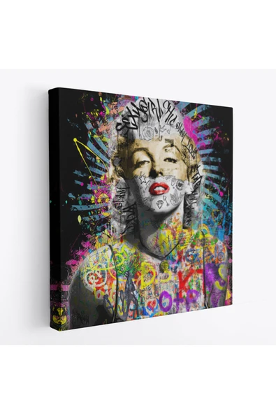 Trezon Marilyn Monroe Sokak Sanatı Kanvas Tablo Street Art Graffiti-5893 ürün görseli 1