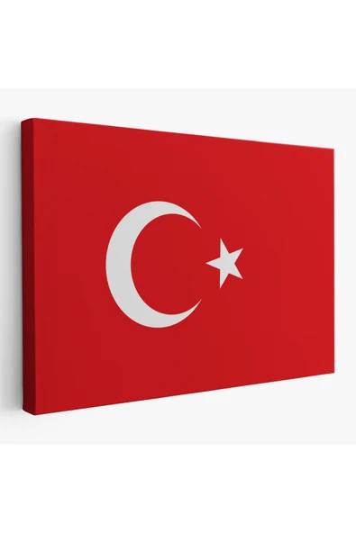 Trezon Türk Bayrağı Dekoratif Kanvas Duvar Tablosu-3668 ürün görseli 1