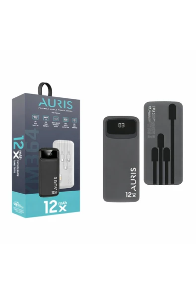 Auris ARS-YM364 12.000 mAh Powerbank ürün görseli 1