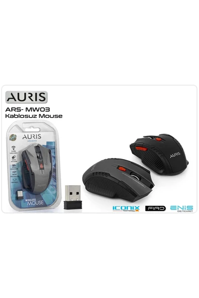 qtop Mouse Kablosuz ARS-MW03 Gri - Resim 2