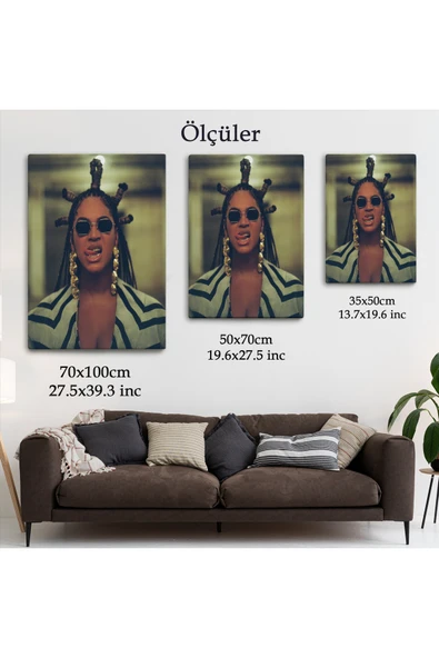 Trezon Beyonce Kanvas Tablo-5127 - Resim 5