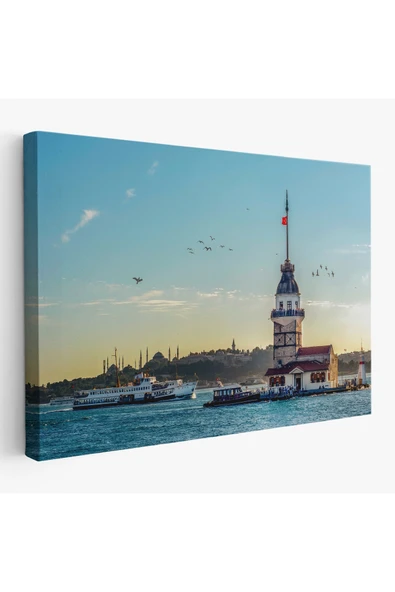 Trezon Kızkulesi Dekoratif Kanvas Tablo-6512 ürün görseli 1