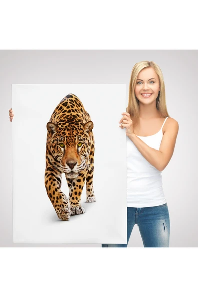 Trezon Vahşi Leopar Tablosu-5957 - Resim 3