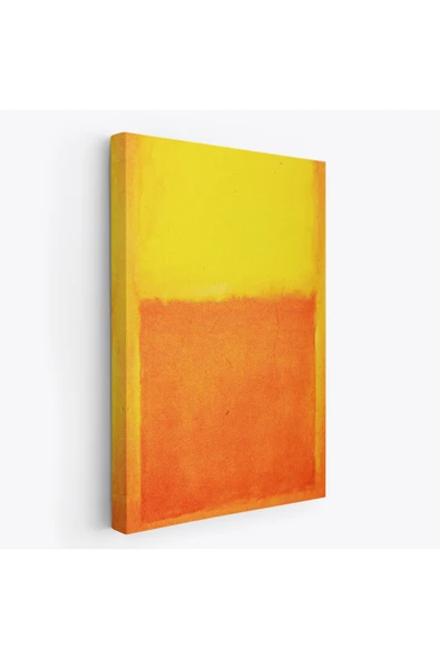 Trezon Mark Rothko Turuncu Sarı Eseri Kanvas Tablo-5107 ürün görseli 1