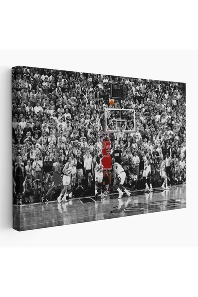 Trezon Michael Jordan Maç Sonu Şutu Kanvas Tablo, Chicago Bulls Nba-5088 ürün görseli 1