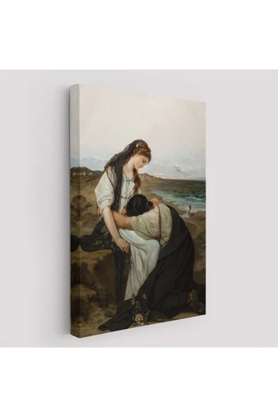 Trezon Hanus Knöchel'in Deniz Kıyısında İsimli Eseri Tablosu, On the Seashore -6180 ürün görseli 1