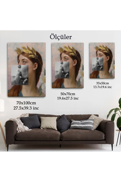 Trezon Antik Yunan Rönesans Komik Tablosu -6366 - Resim 5