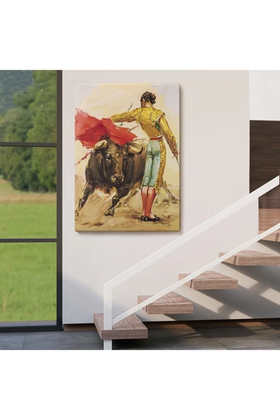 Trezon İspanyol Matador Duvar Tablosu-6250 - Resim 4