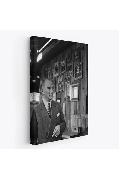 Trezon Atatürk Portre Tablosu Mustafa Kemal Atatürk Dikdörtgen Dekoratif Kanvas Tablo-FK-135 ürün görseli 1