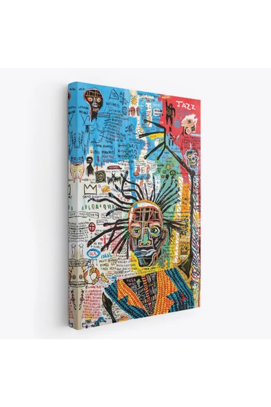Trezon Jean Michel Jazz King Kanvas Tablo, Jazz King Canvas Tablo-4964 ürün görseli 1