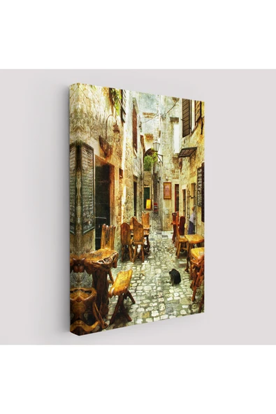 Trezon Güzel Sokak Tablosu - Beautiful Street-6406 ürün görseli 1