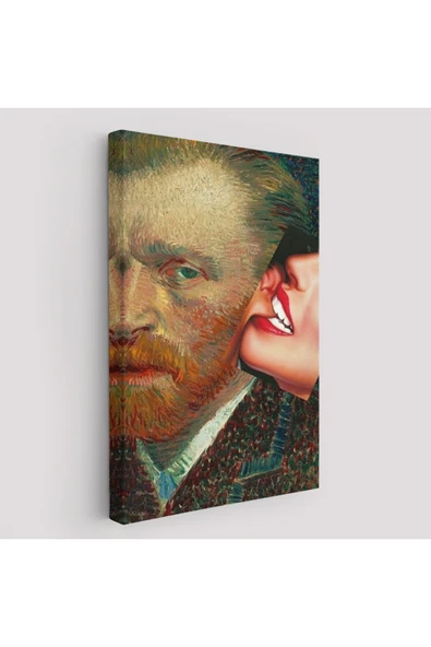 Trezon Vincent van Gogh Kulağını Isıran Kadın Pop Art Tablo-6486 ürün görseli 1