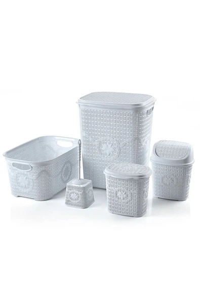 Çeyiz Seti Rattan 5 Parça Örgülü Çeyiz Seti ürün görseli 1