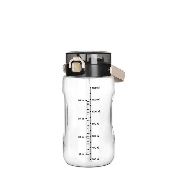 Şeffaf Matara - 1500 ml - 50,7 oz - WATERMODE Matara - Resim 2