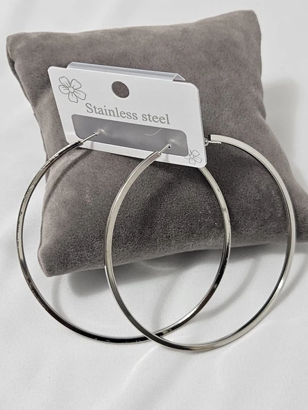 Smyrna ÇELİK KÜPE 6.5 CM. - Resim 2
