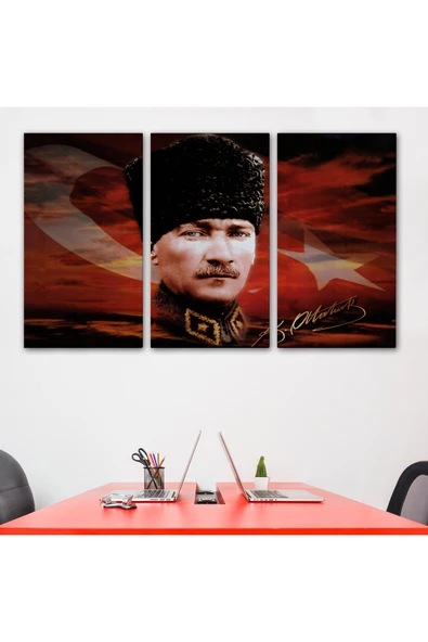 Trezon Atatürk Tablosu-6632 - Resim 3