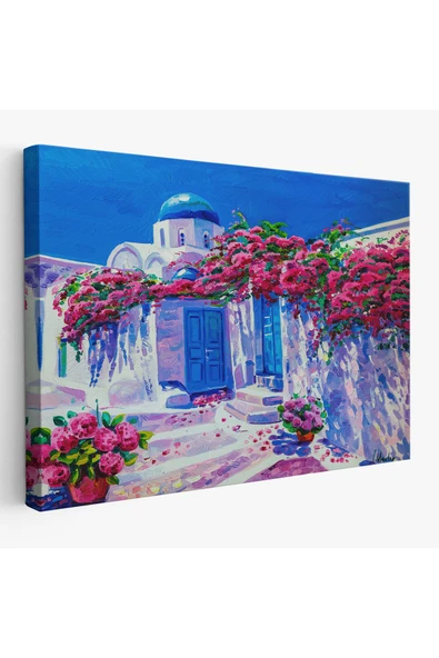 Trezon Yunanistan Santorini Dekoratif Duvar Tablosu-3677 ürün görseli 1