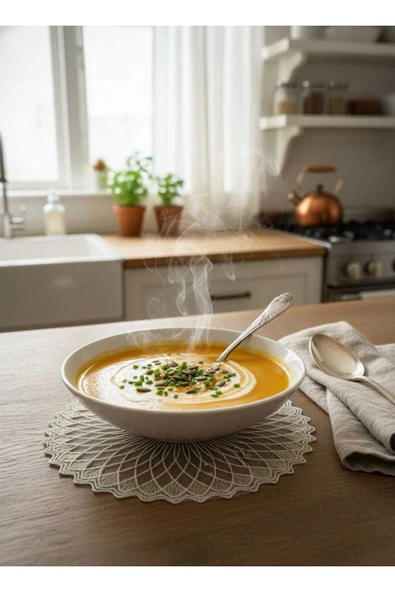 Trezon 6 Adet Sunumluk Peçete,Kokteyl Peçete,Kahve Yanı Sunum Peçetesi,Sunumluk,Bardak Altlığı 16 cm ürün görseli 1