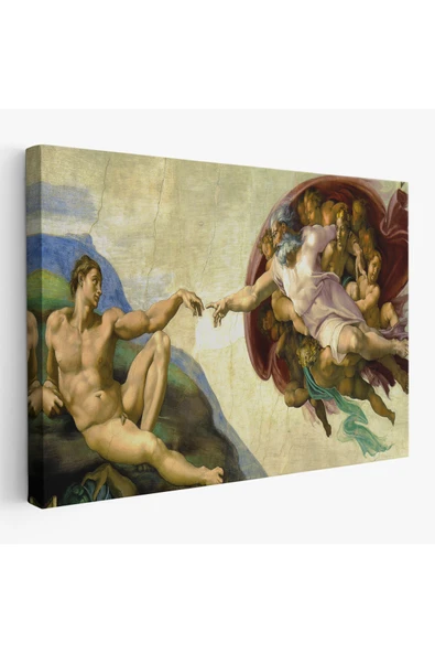 Trezon Ademin Yaratılışı Tablosu - The Creation of Adam-6631 ürün görseli 1