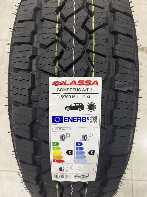 LASSA / 245/70R16 (COMPETUS A/T3) 2026 YAZ LASTİĞİ (1 ADET FİYATIDIR. EN AZ 2 ADET VERİLMEKTEDİR) ürün görseli 1