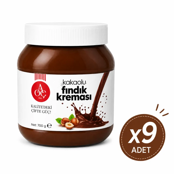 Atatürk Orman Çiftliği Kakaolu Fındık Kreması 700 gr x 9 Adet ürün görseli 1