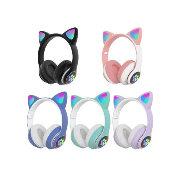 Kedi Figürlü Bluetooth Kulaklık ürün görseli 1