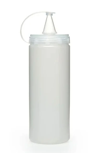 Şeffaf Sos Şişesi  - 400 ML  (3 Adet ) - Resim 2