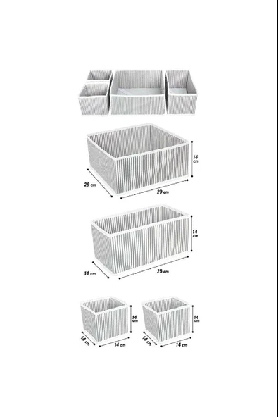 Çekmece Düzenleme Kutu Seti Organizer 4lü Set - Resim 2